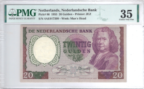 Nederland 20 gulden 1955